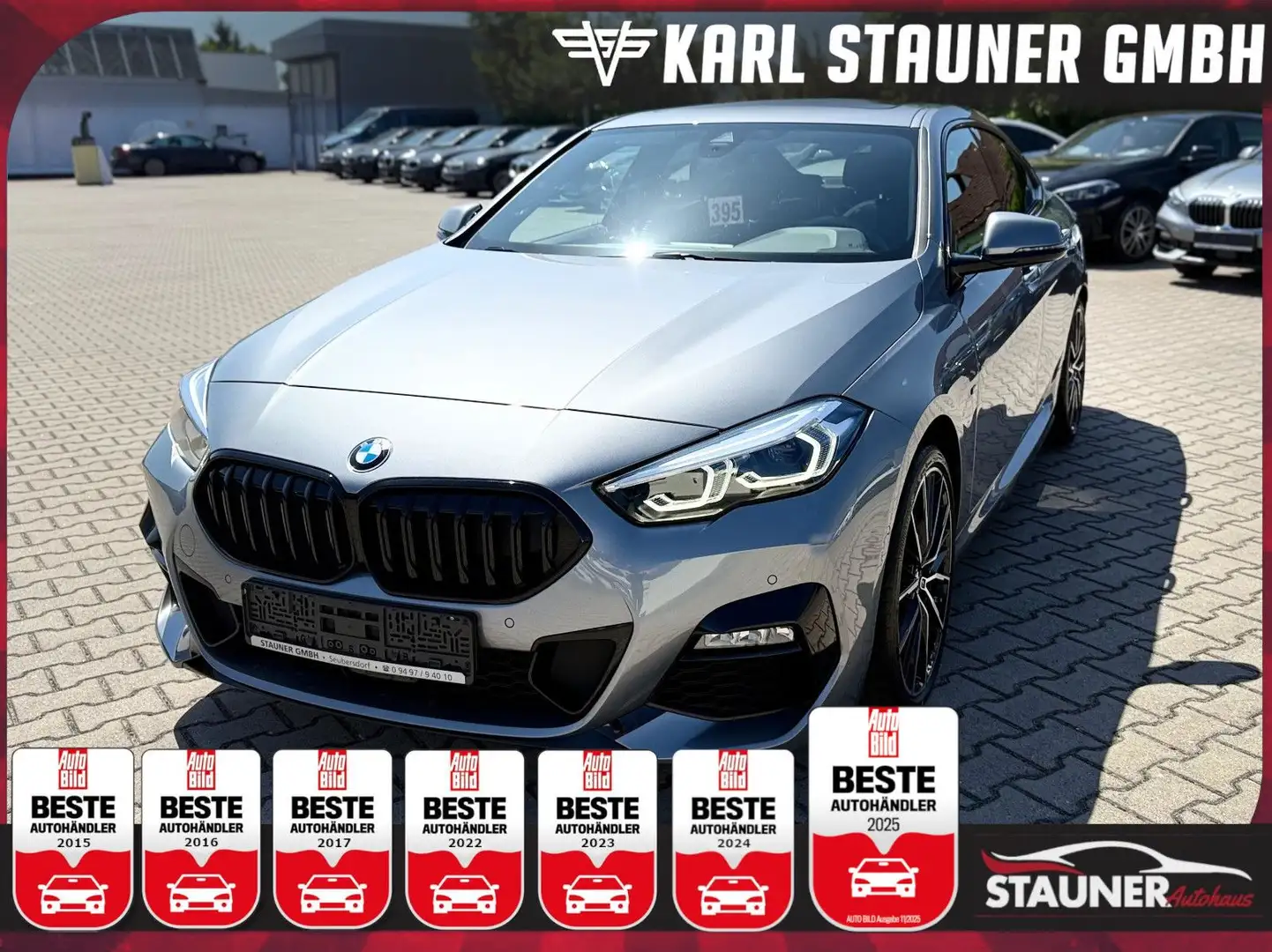 BMW 218i Gran Coupe M-Sport PANO H/K KAMERA LED DAB Gris - 1