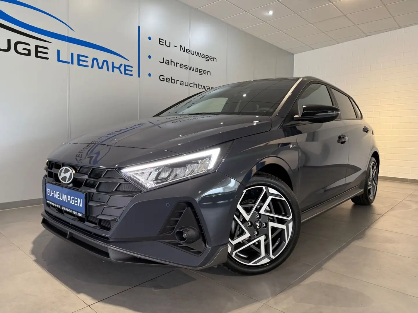 Hyundai i20 1.0 T-GDI DCT N Line+Kamers+17"+LED+Navi+SHZ Grijs - 2
