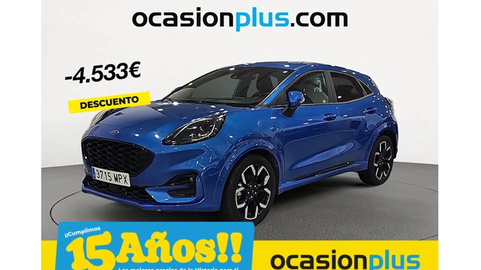 Ford Puma 1.0 EcoBoost MHEV ST-Line X Aut. 155 Blauw - 1