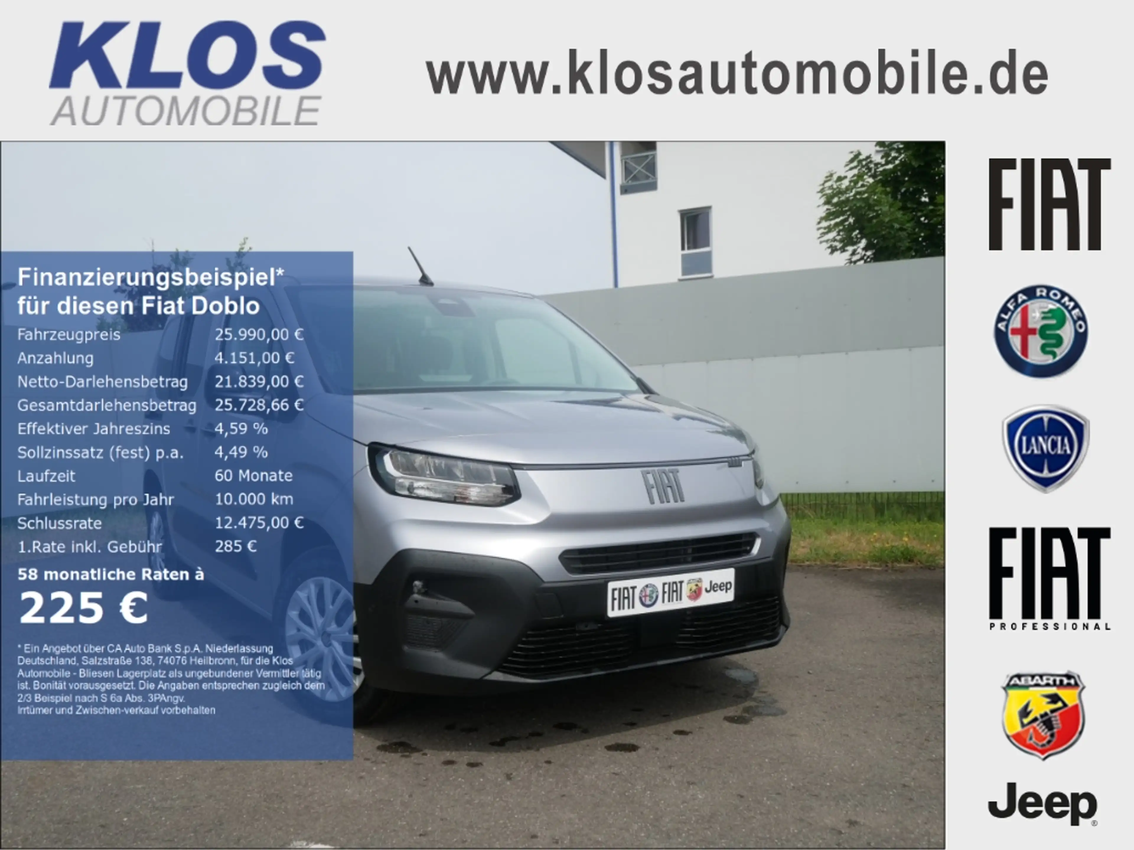 Fiat Doblo KOMBI N1 M L1 1.5 BLUEHDI 130PS AT8 COMFORT TECHNO