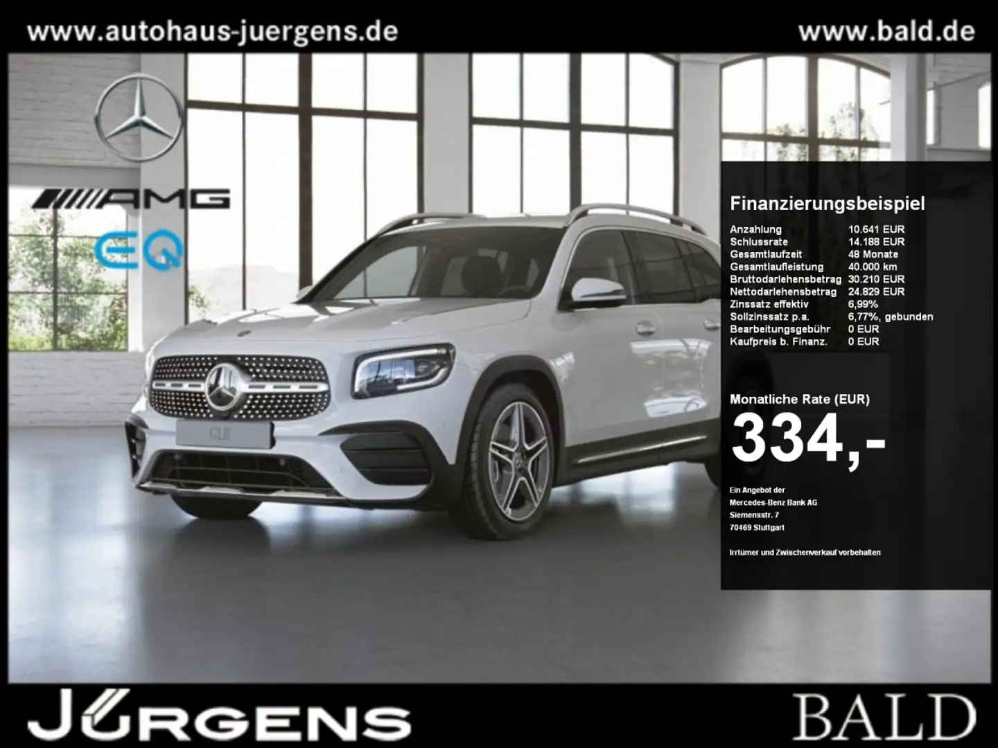 Mercedes-Benz GLB 250 4M AMG/Wide/MLB/AHK/Cam/CarPlay/Easy/19" Alb - 1