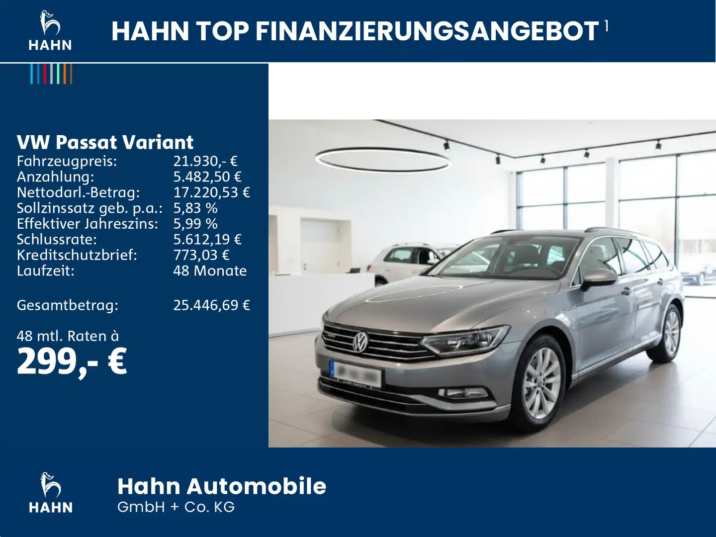 Volkswagen Passat Variant 1.5TSI Business ACC AHK LED Navi Silber - 2