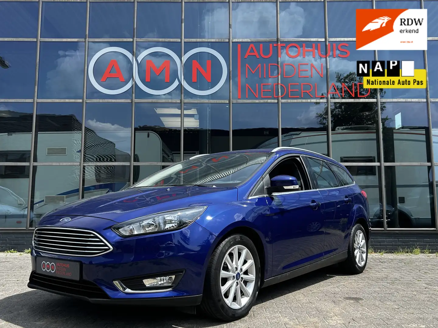 Ford Focus Wagon 1.0 Titanium Cruisectr,Navi,Stoelverwarming, Blue - 1