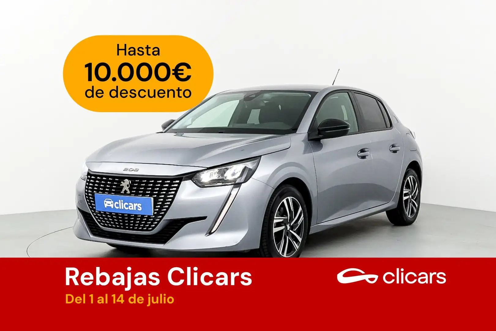 Peugeot 208 1.2 Puretech S&S Allure 100 Plateado - 1