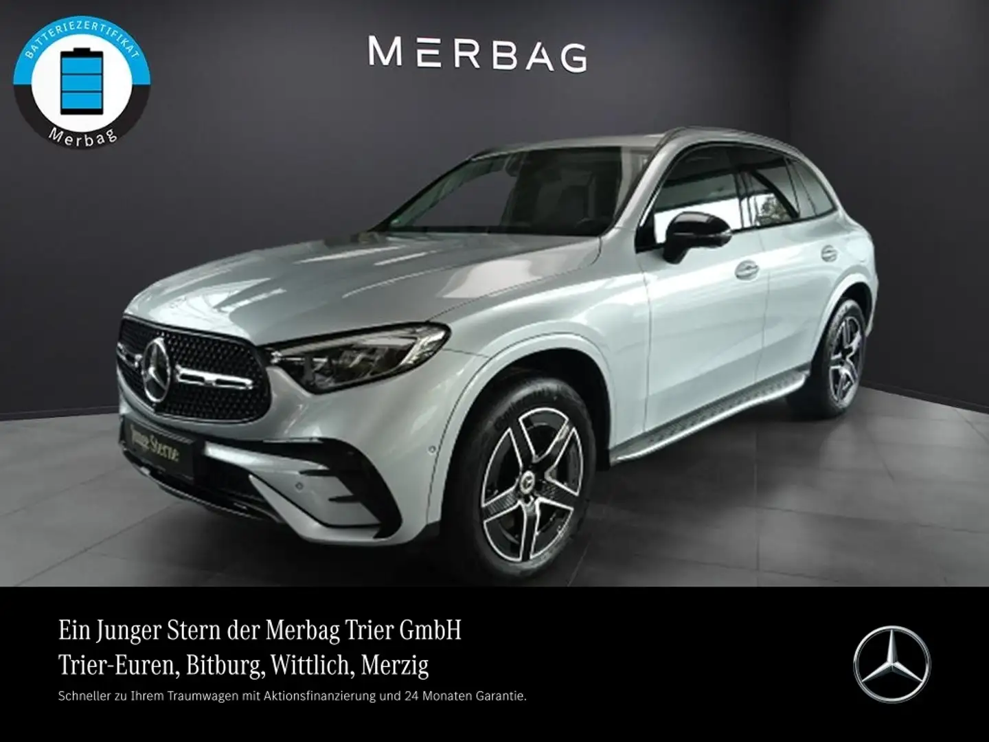Mercedes-Benz GLC 300 e 4M *AMG Night AHK 360° Winter Trittbr Silber - 1
