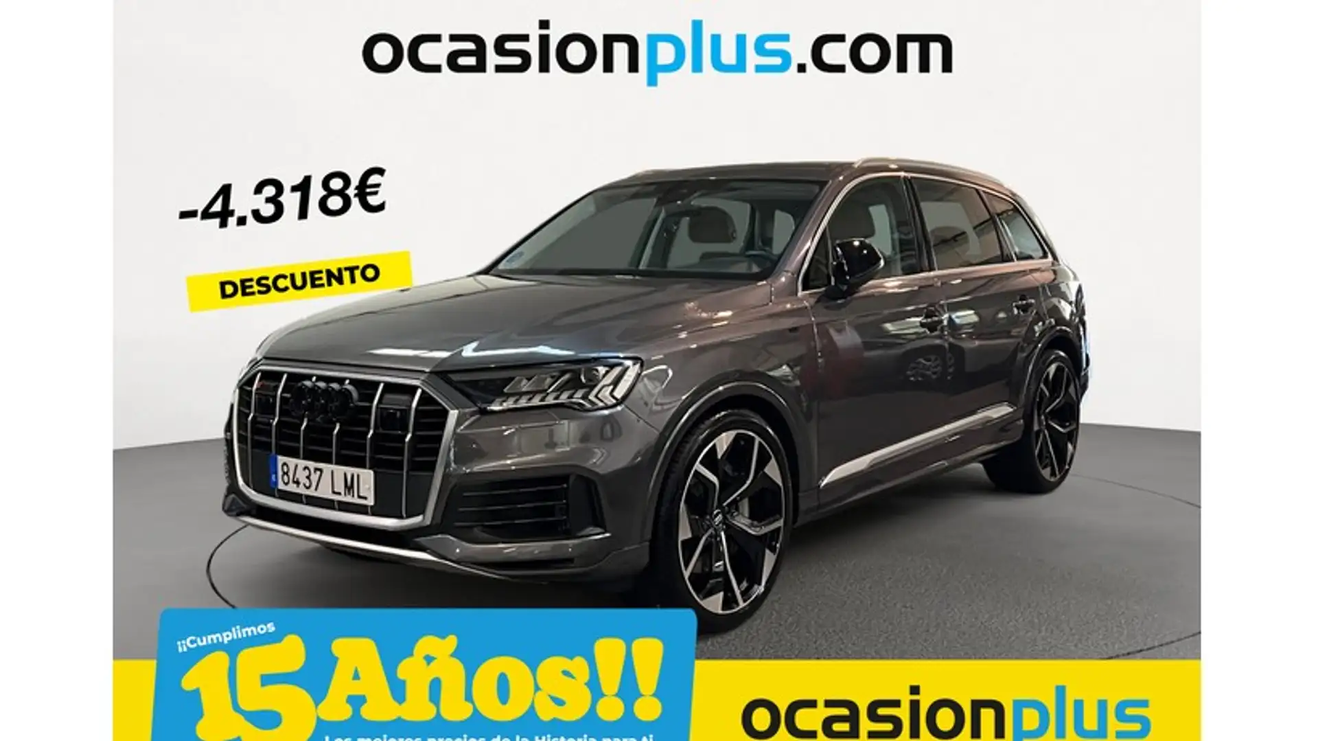 Audi Q7 55 TFSIe S line quattro tiptronic Gris - 1