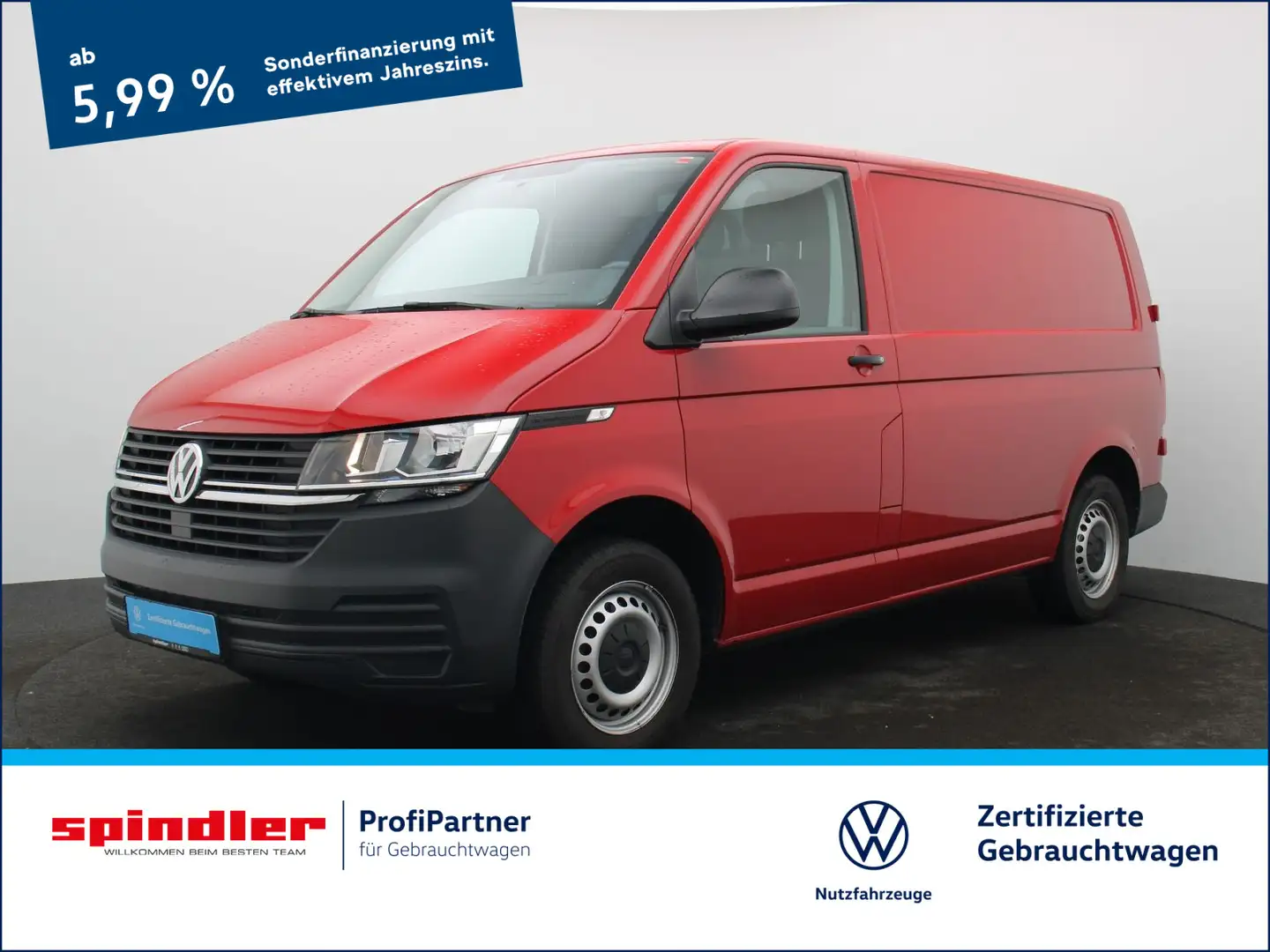 Volkswagen T6.1 Transporter / Sortimo, Heckflügeltüren, DAB Roşu - 1