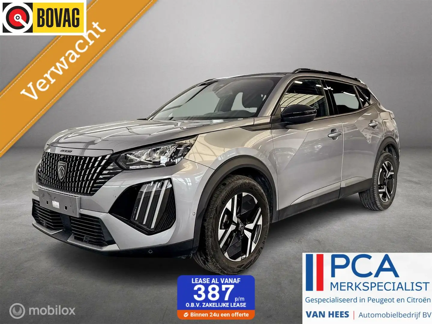 Peugeot 2008 1.2 Hybrid 145 e-DSC6 Allure camera PDC v+a climat Grijs - 1
