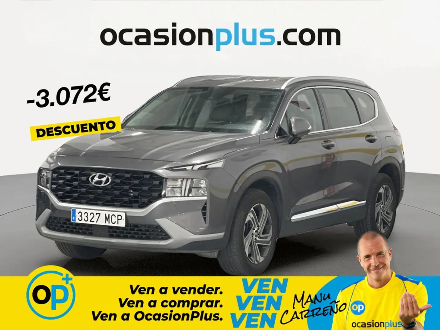 Hyundai SANTA FE 2.2CRDi Klass 2WD 8DCT Gris - 1