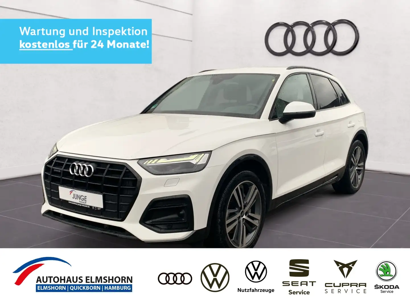 Audi Q5 advanced 50 TFSIe quattro S tronic AIR NAV MATRIX Weiß - 1