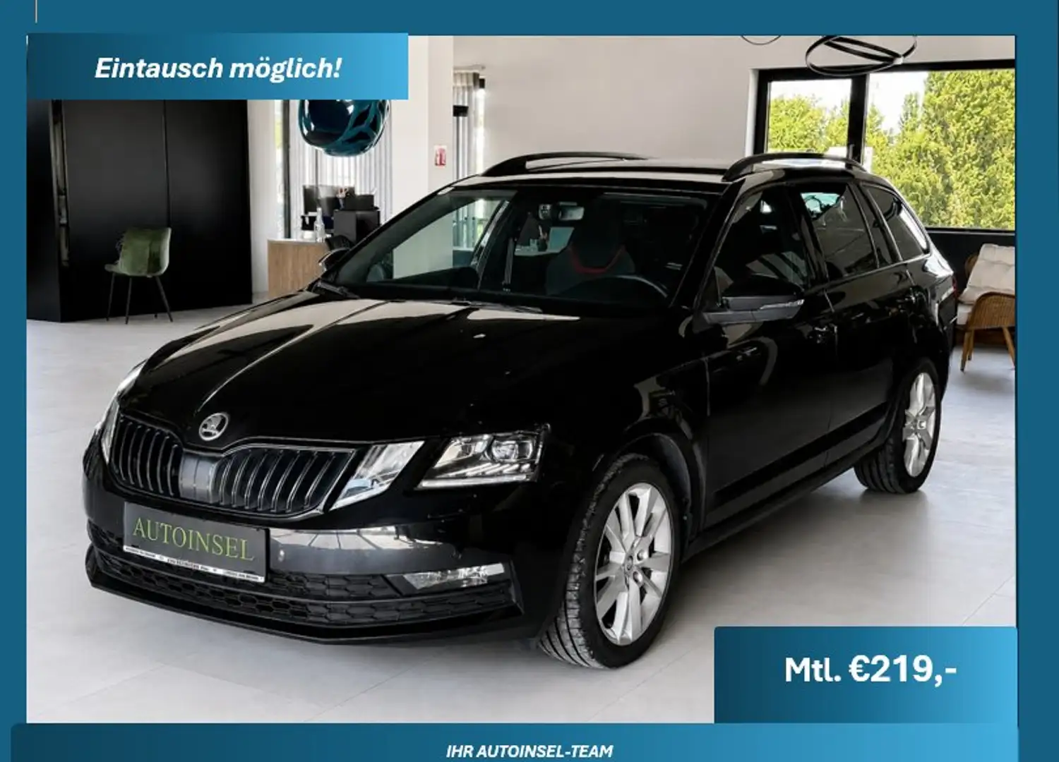Skoda Octavia Style Virtual Tacho-Ambiente-1.Bes-Navi-Kamera-ACC Schwarz - 1
