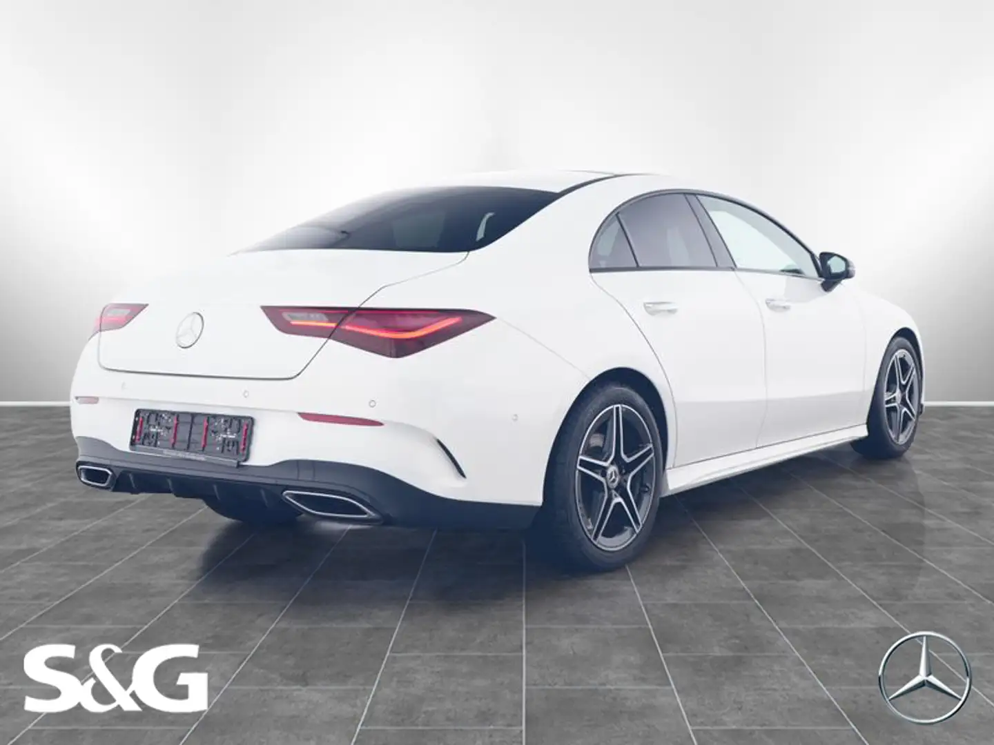 Mercedes-Benz CLA 200 d Coupé AMG Night+RüKam+Pano+Totwink+18 Weiß - 2