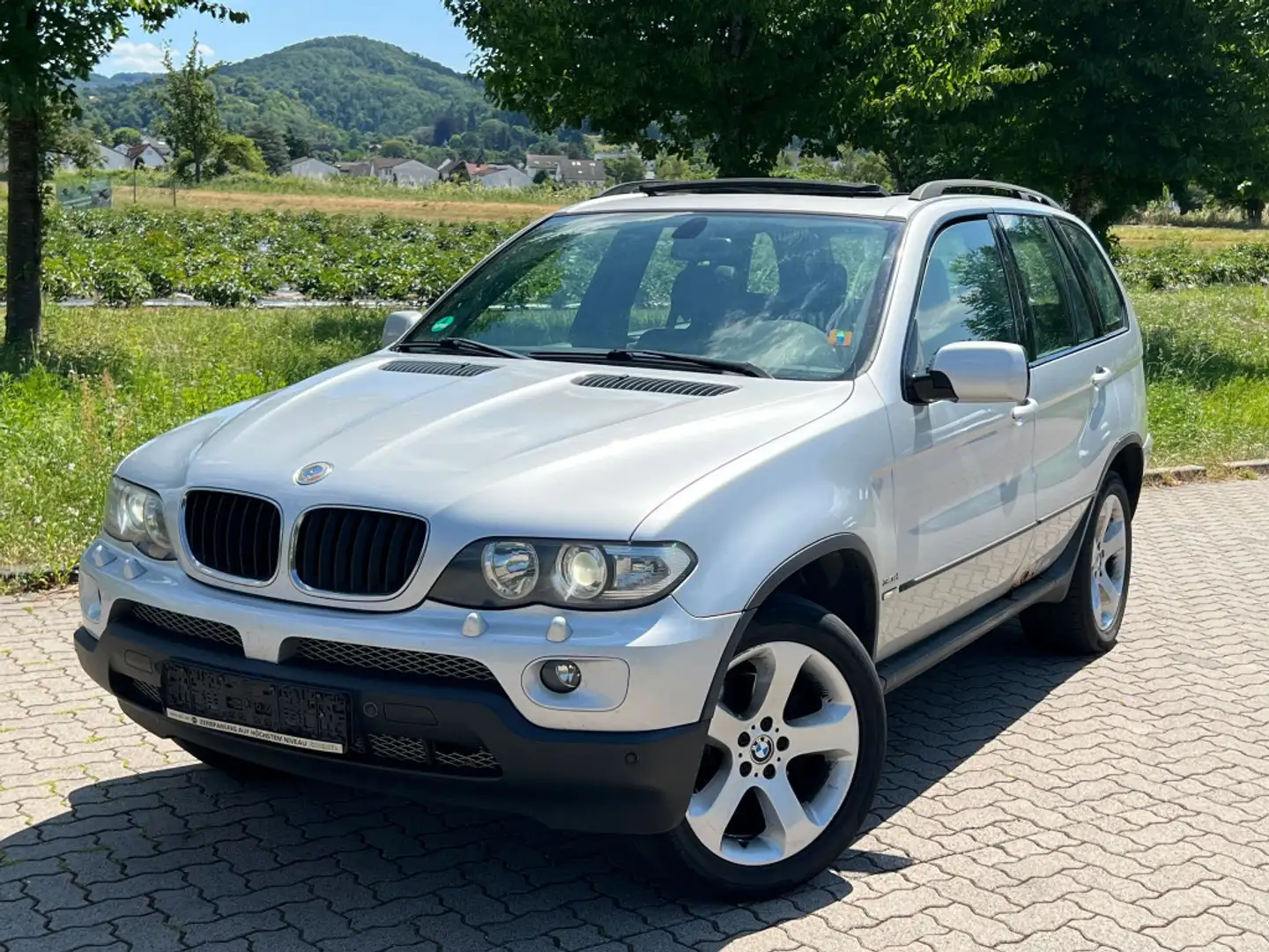 BMW X5 3.0d   Panoramadach   2.Hand   Deutsches Fahrzeug Srebrny - 2