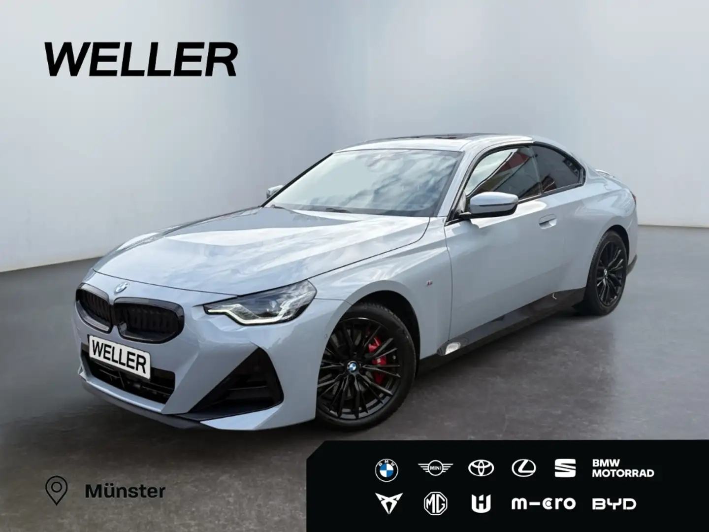 BMW 230 i Coupe M Sport *LED*ACC*Leder*HUD*H/K*GSD* Gris - 1