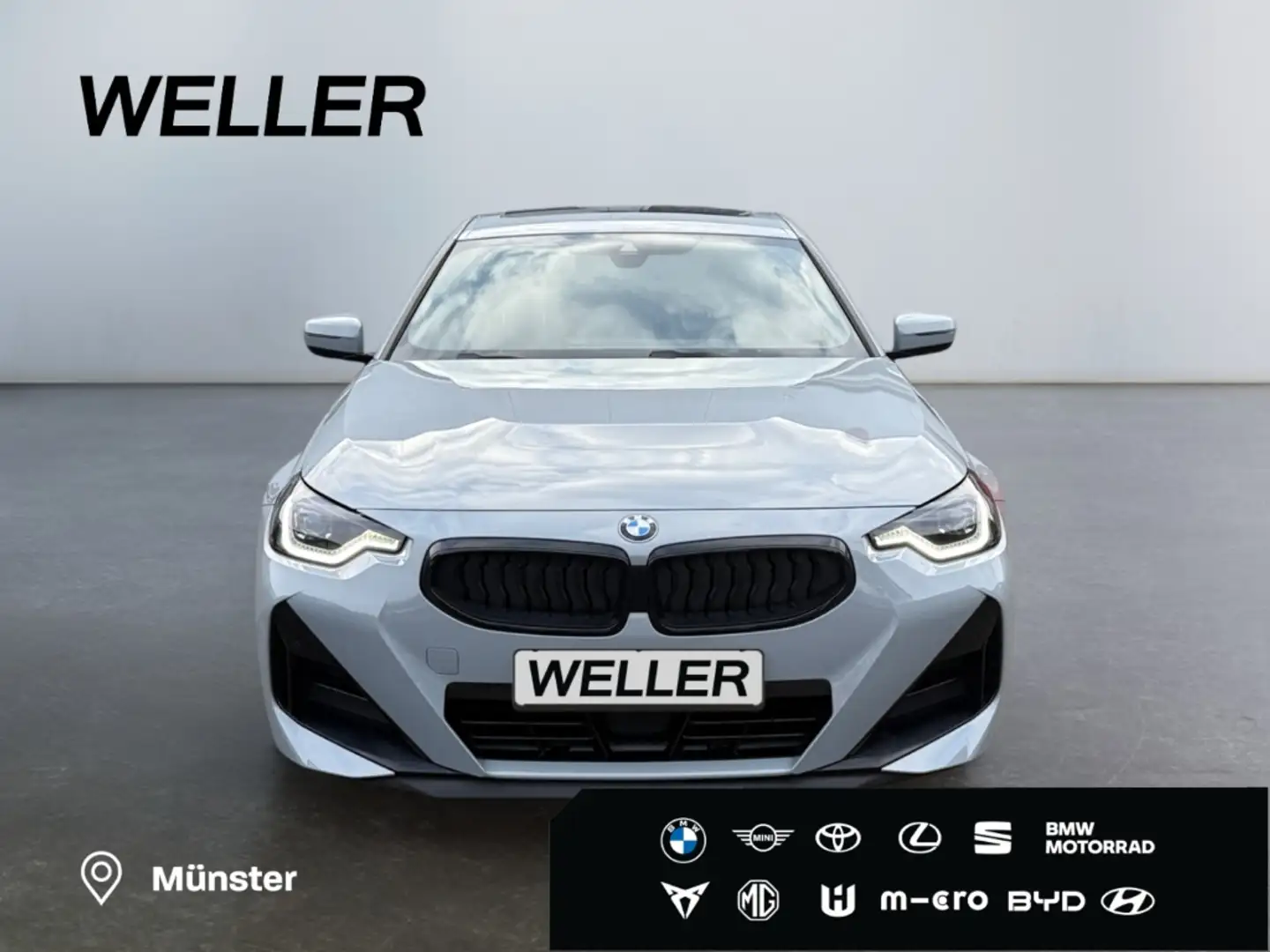 BMW 230 i Coupe M Sport *LED*ACC*Leder*HUD*H/K*GSD* Gris - 2