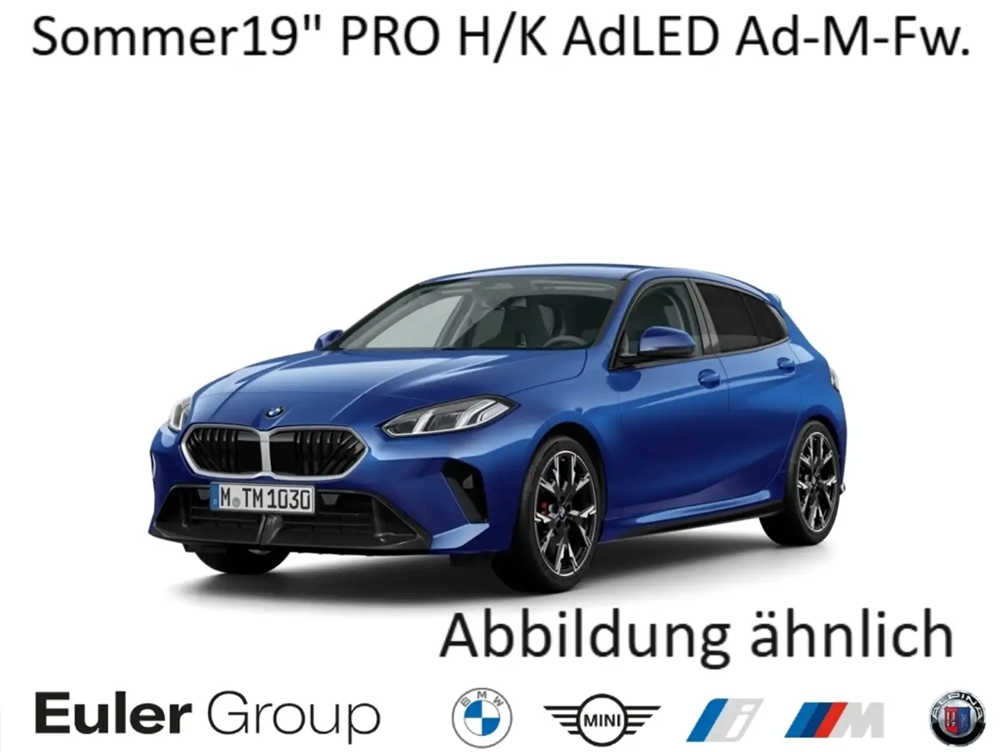 BMW 120 d M-Sport Sommer19'' PRO H/K AdLED Ad-M-Fw. Mehrz Blau - 1