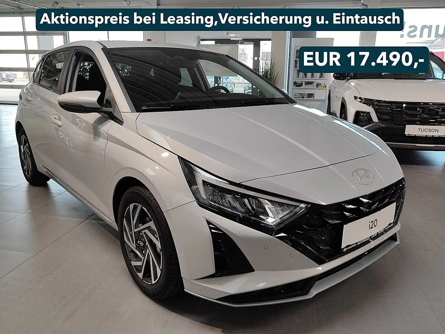 Hyundai i20 1,2 MPI GO PLUS ***bei Leasing, Versicherung u.... Grau - 1