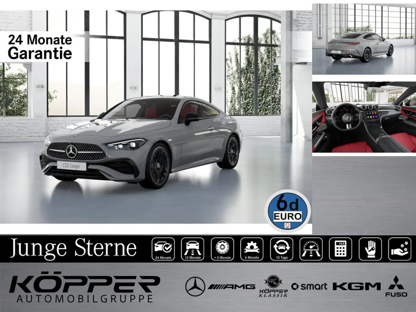 Mercedes-Benz CLE 200 Coupé AMG Premium AHK Pano Night Digi Li Gris - 1