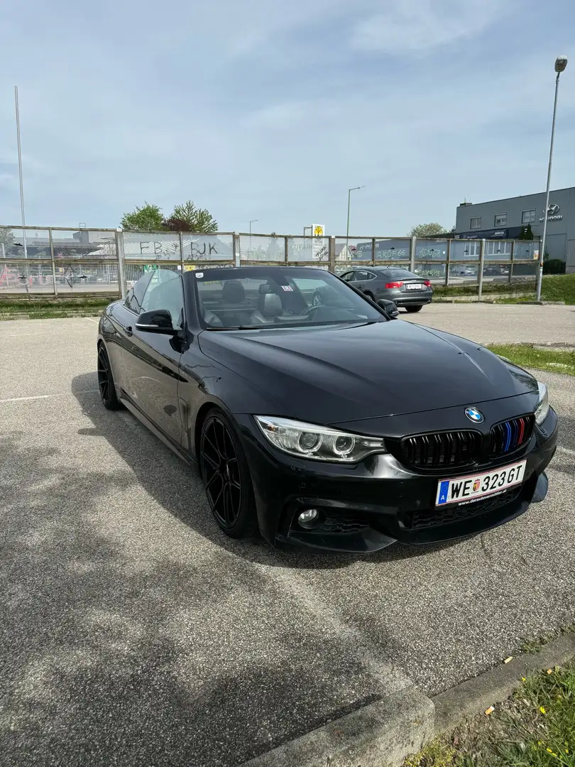 BMW 420 420d Cabrio Aut. Schwarz - 1