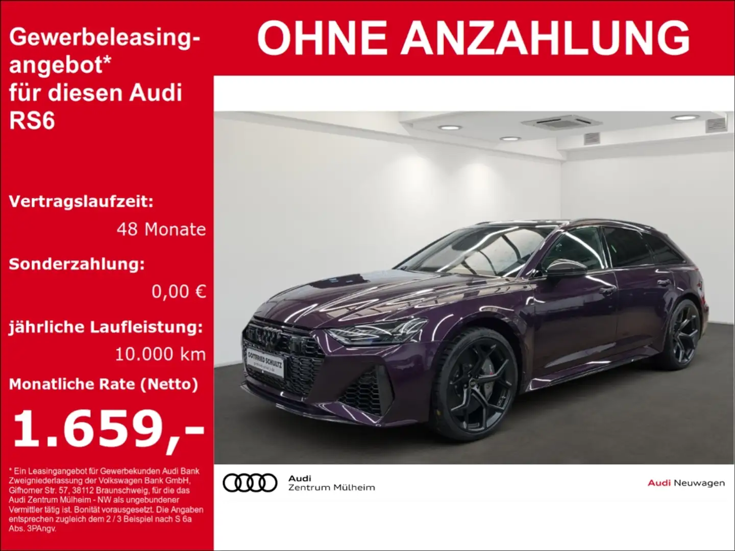 Audi RS6 Avant TFSI quattro performanceRS-Dynamikpaket plus Schwarz - 1