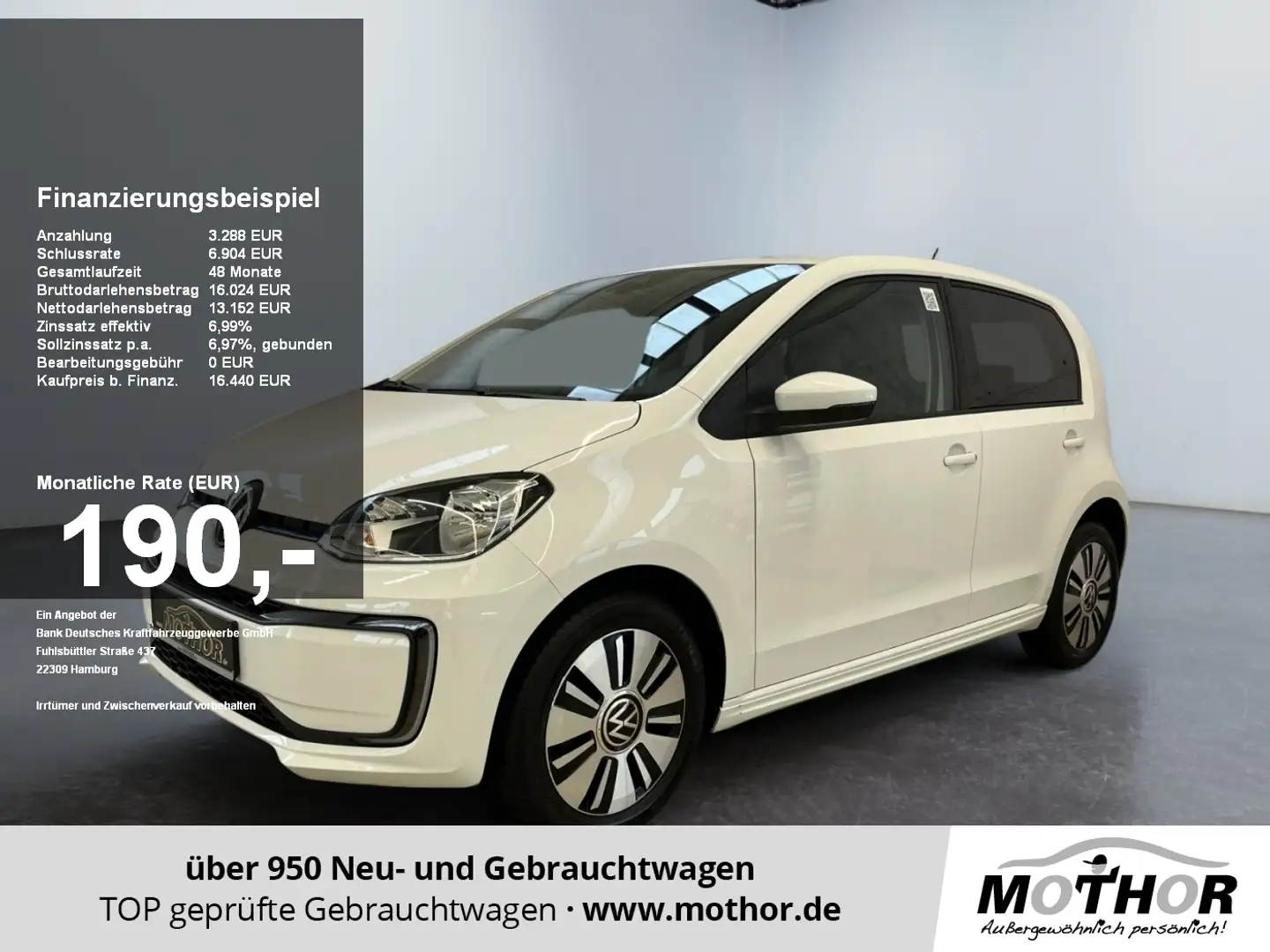 Volkswagen e-up! move up! StylePlus Klimaautomatik Sitzheiz. Blanc - 1