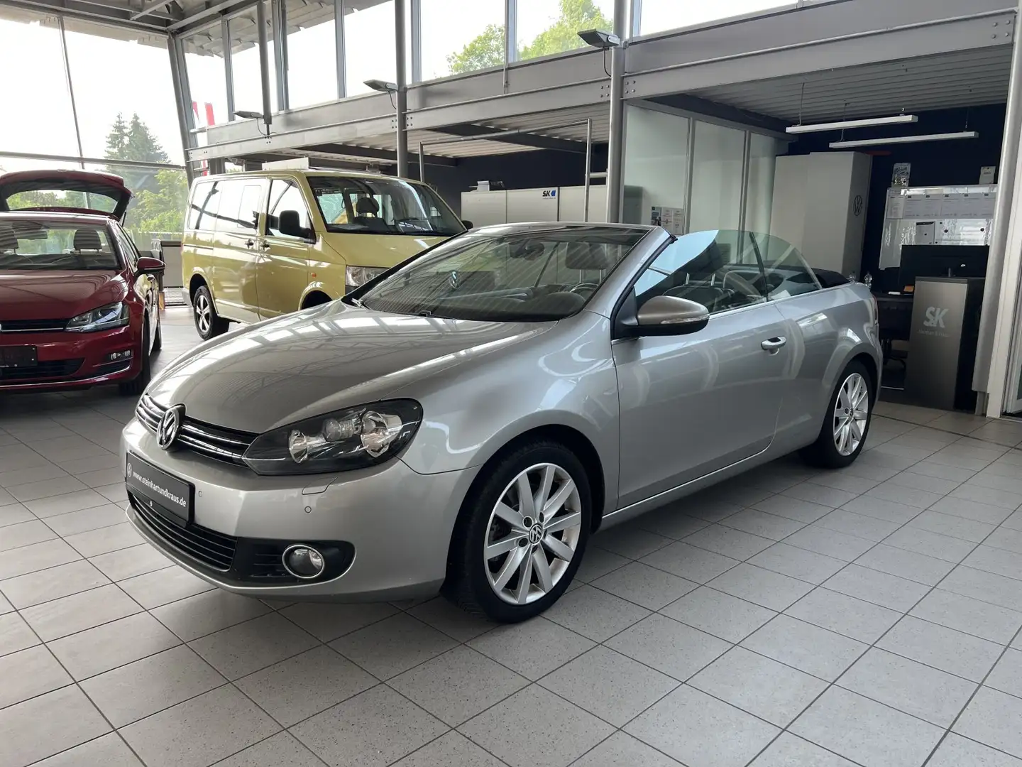 Volkswagen Golf VI Cabriolet Cabriolet 1.4 TSI,#Navigationssystem Silber - 1