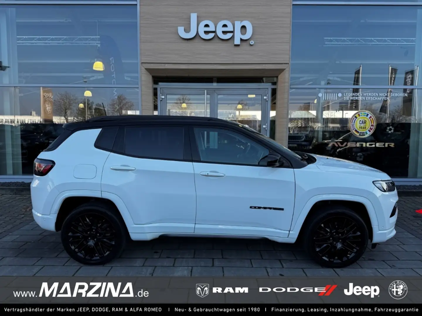 Jeep Compass S Plug-In Hybrid 4WD 1.3 360 Kamera El. Panodach L Weiß - 1