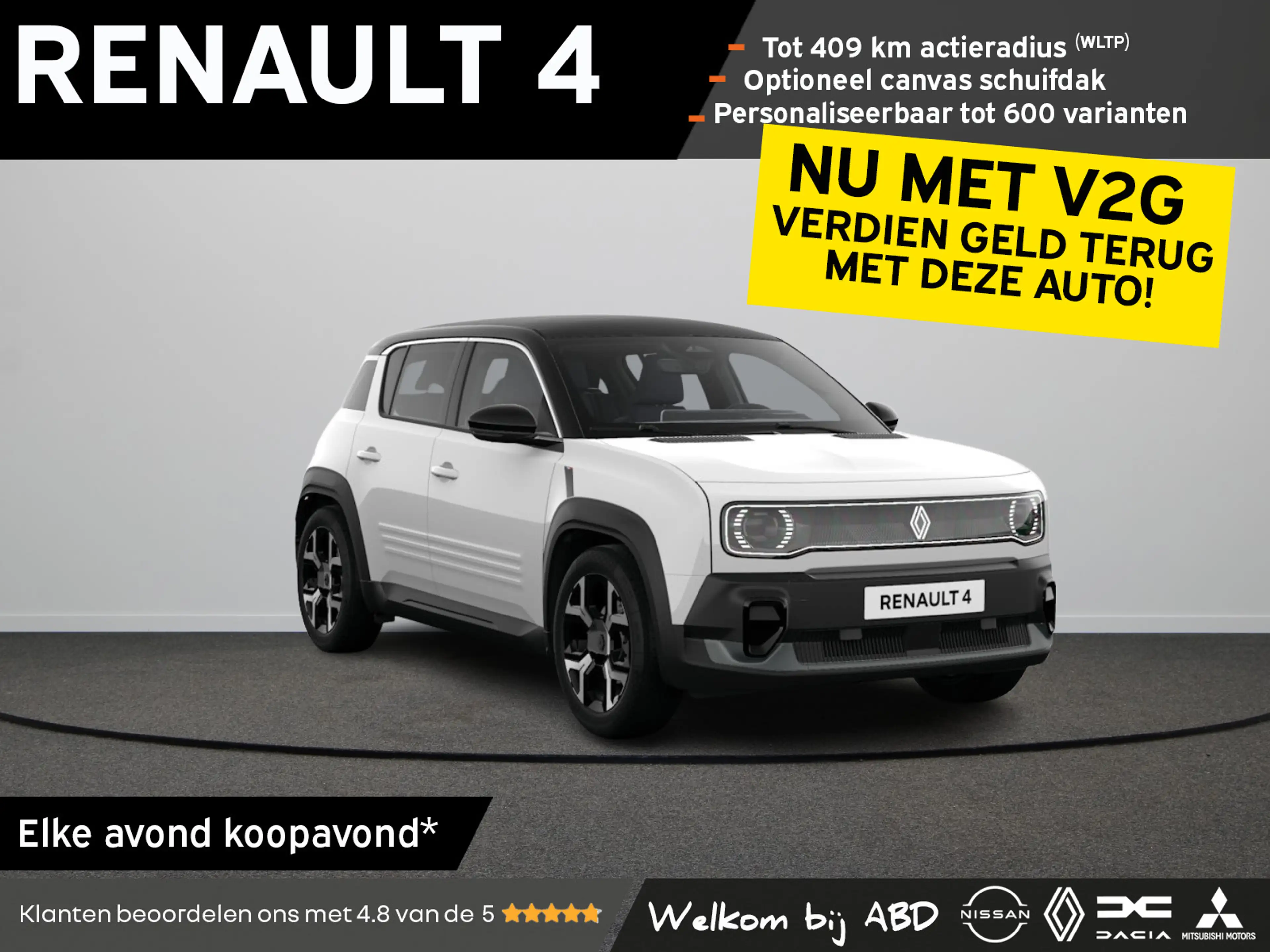 Renault R 4 Techno “plein sud™” Comfort range | Achteruitrijca