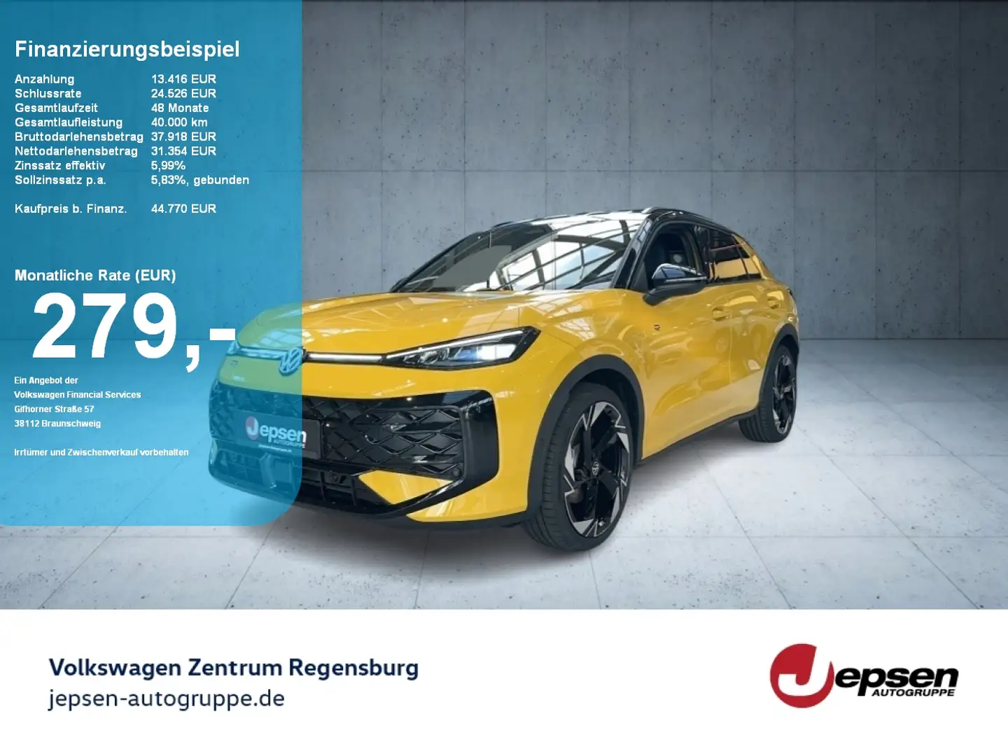 Volkswagen T-Roc R-Line 1.5 eTSI DSG R-KAMERA ParkAssist Gelb - 1