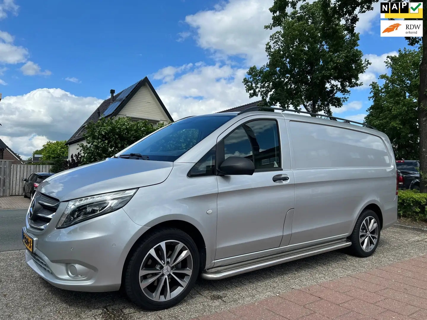 Mercedes-Benz Vito 114 CDI Lang automaat camera sidebars NAP. Silber - 1