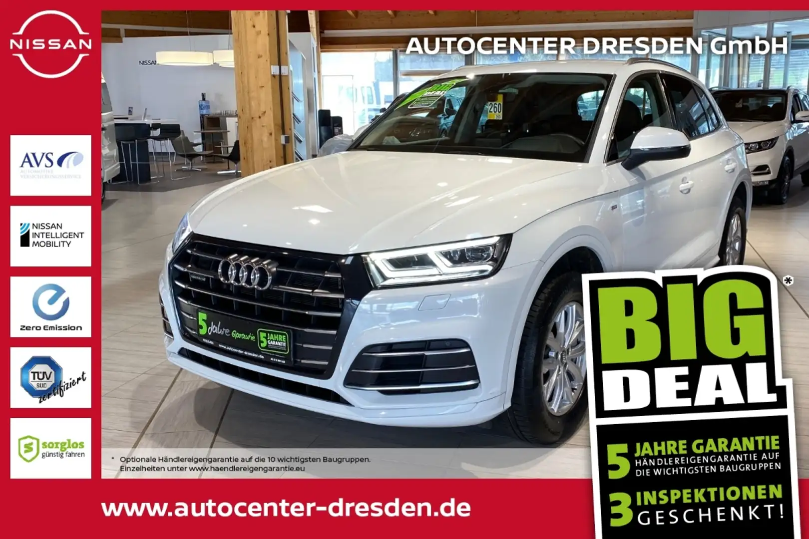 Audi Q5 2.0 TFSI 55 quattro e sport HUD AWD Keyless White - 1