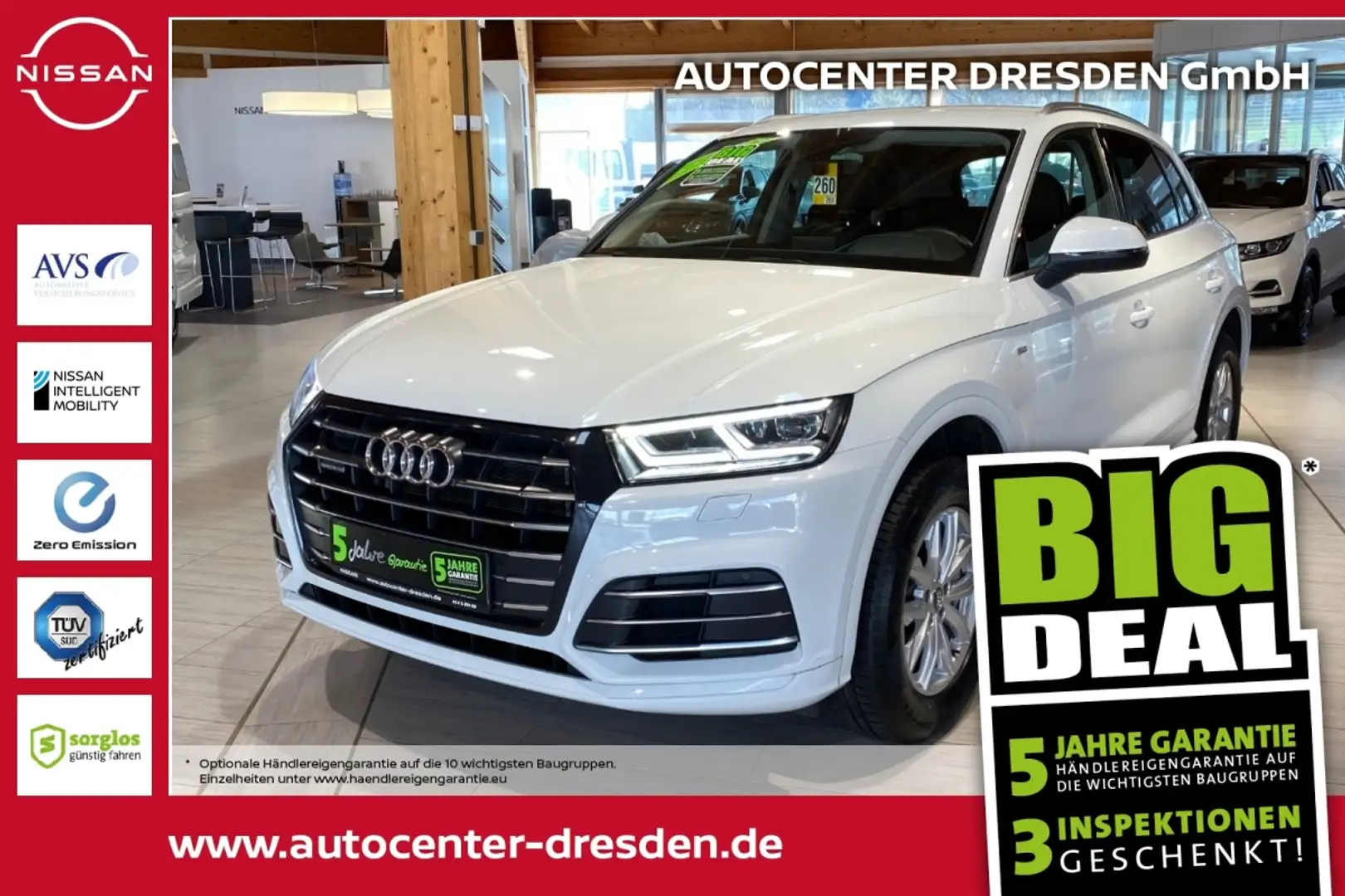 Audi Q5 2.0 TFSI 55 quattro e sport HUD AWD Keyless Blanco - 1