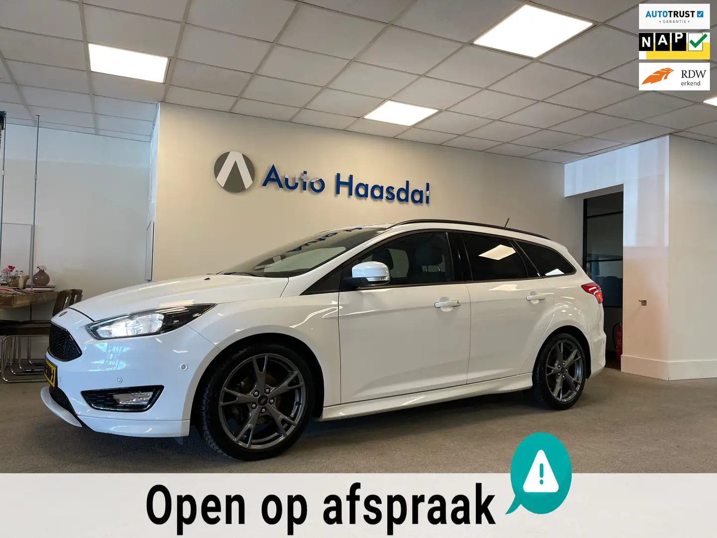 Ford Focus Wagon 1.0 ST-Line|NAVI|CARPLAY|TREKHAAK|CRUISE|ALL Blanc - 1