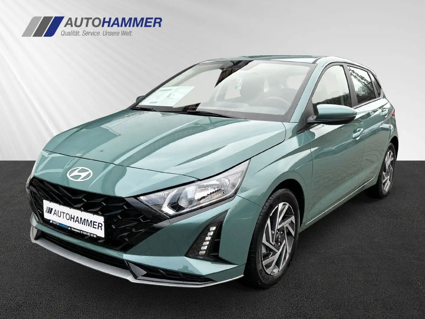 Hyundai i20 1.0T DCT TREND Alu SHZ LHZ Navi Verde - 1