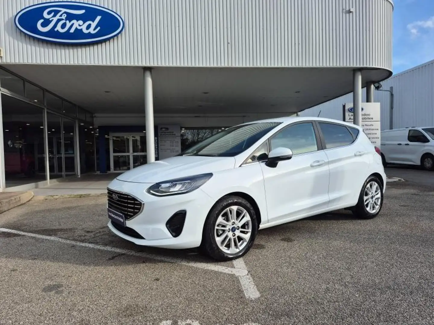 Ford Fiesta 1.0 Flexifuel 95ch Titanium Business 5p Weiß - 1