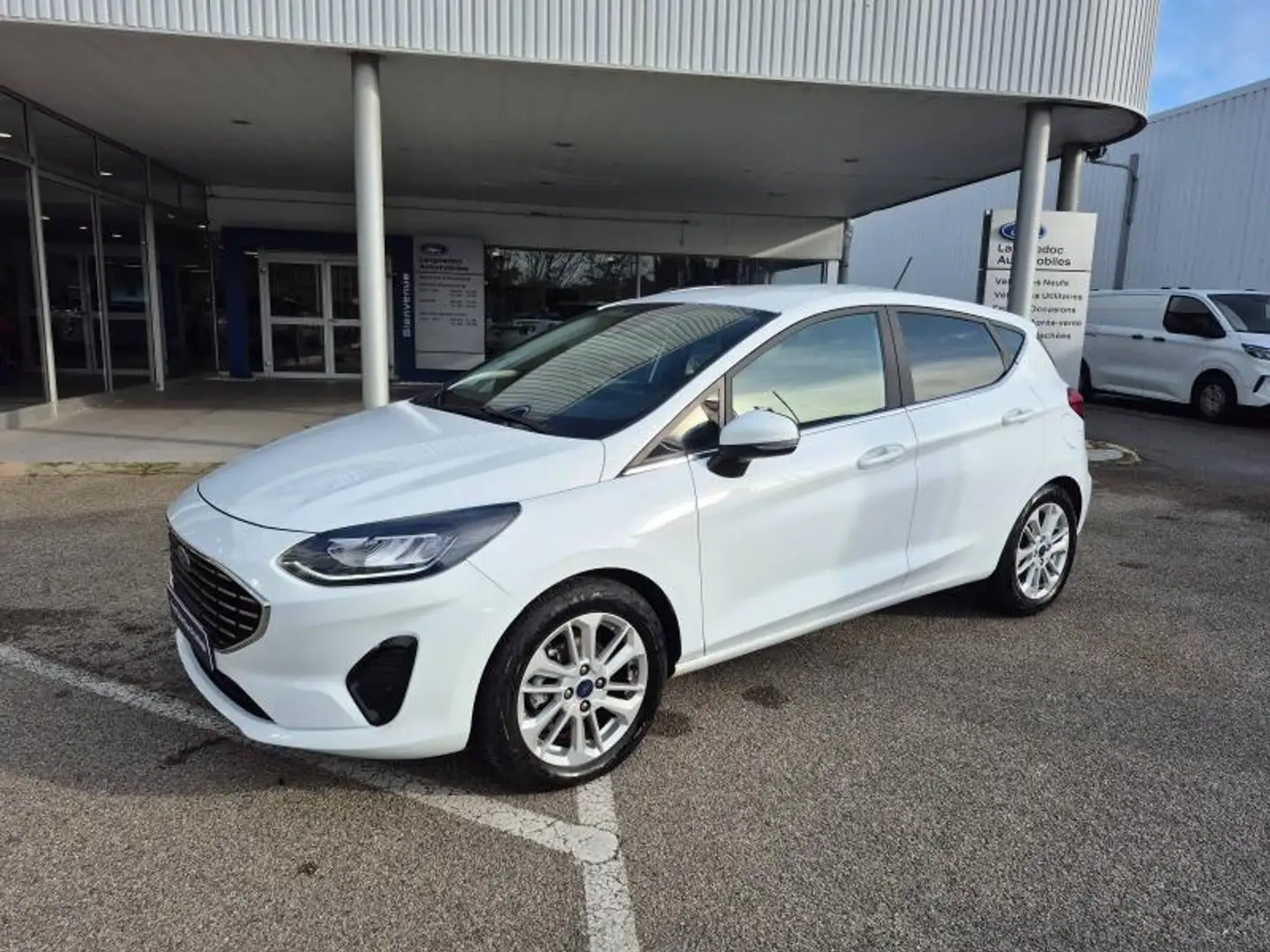 Ford Fiesta 1.0 Flexifuel 95ch Titanium Business 5p Weiß - 2