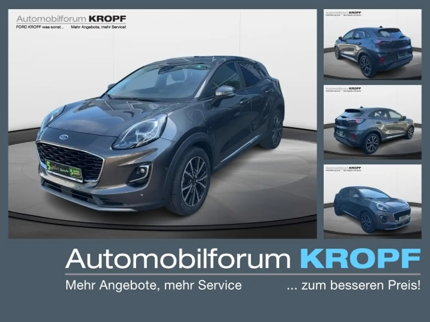 Ford Puma 1.0 EcoBoost Titanium Led, Tempomat Grau - 1
