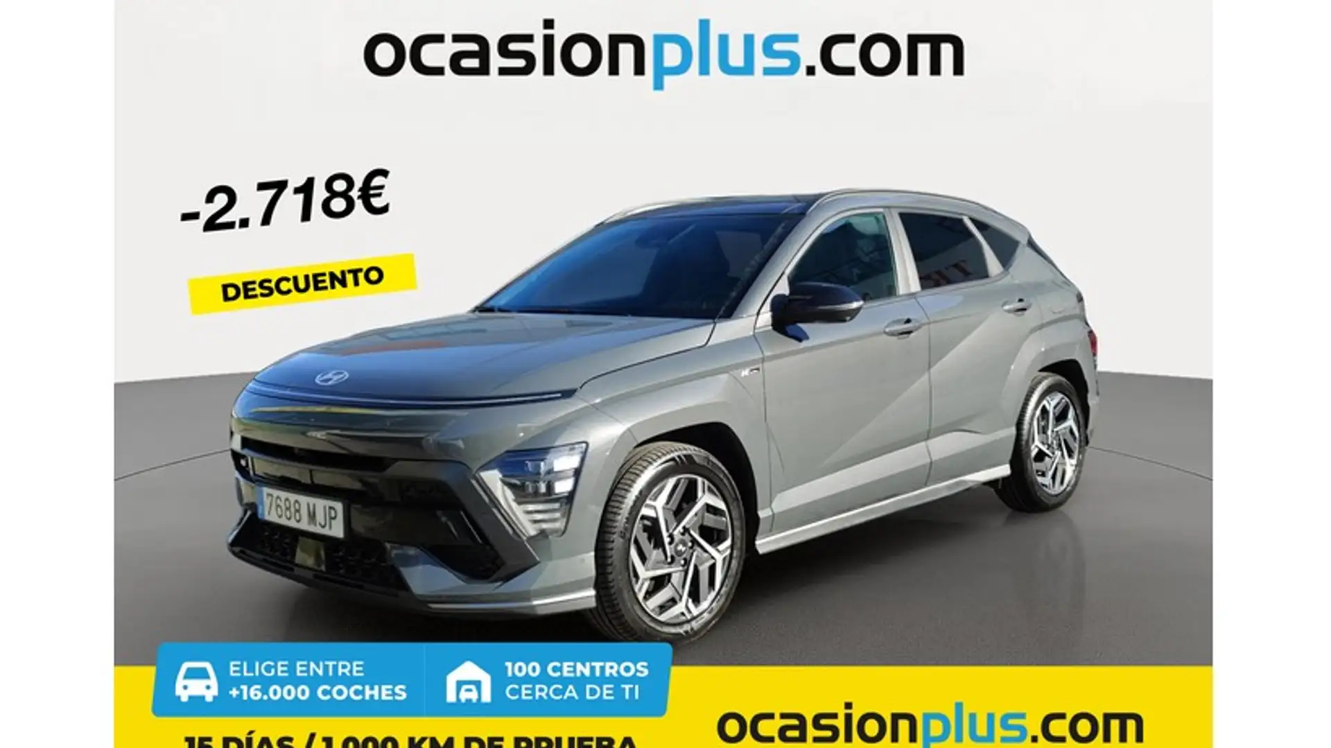 Hyundai KONA 1.6 TGDI Nline Style 4x4 DT Gris - 1