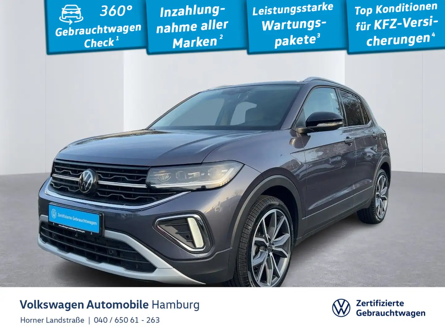 Volkswagen T-Cross Style 1.0 TSI DSG LED Kamera Sitzheizung Grau - 1