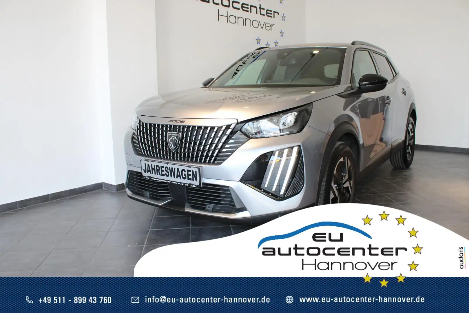 Peugeot 2008 Allure 1.2 PT 130 AT8 LED,NAVI,Kamera 360 Grau - 1