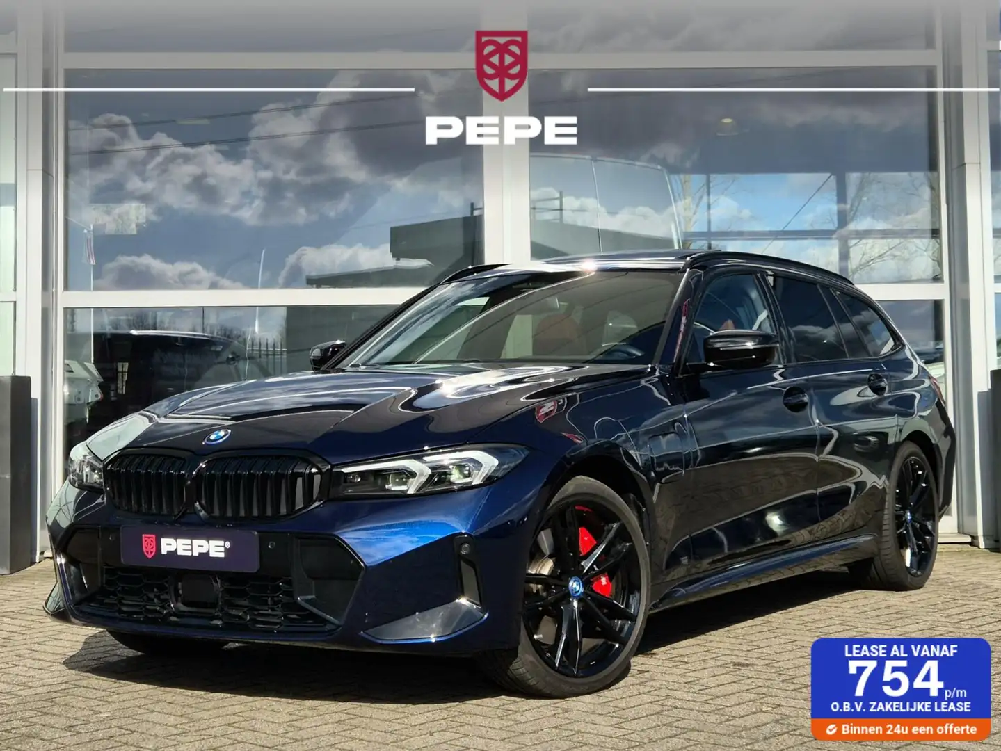 BMW 330 3-serie Touring 330e xDrive M-Sport|PANO|HK|ACC|LA Blau - 1