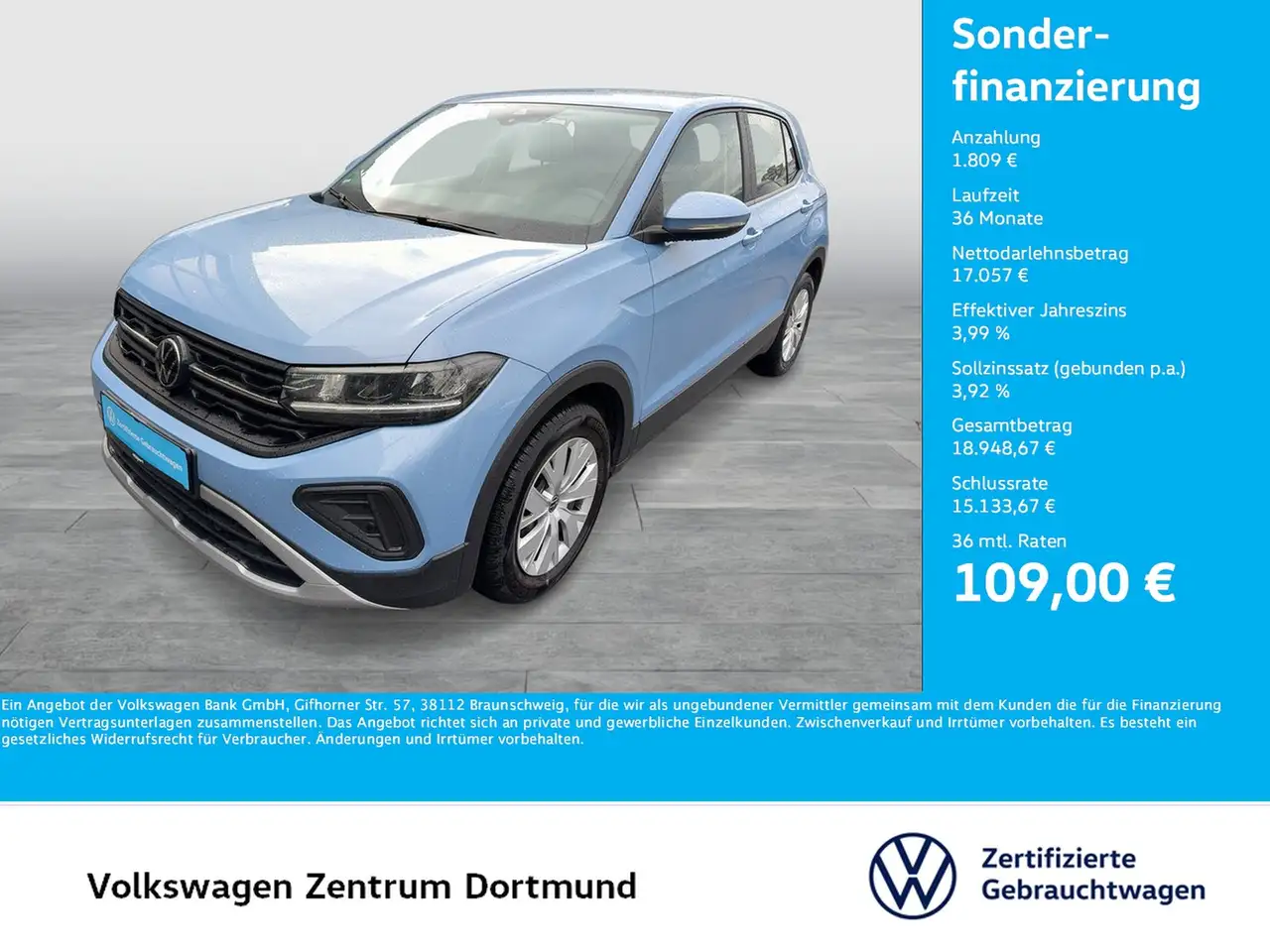 Volkswagen T-Cross 1.0 CARPLAY SITZHEIZUNG LED EINPARKHILFE