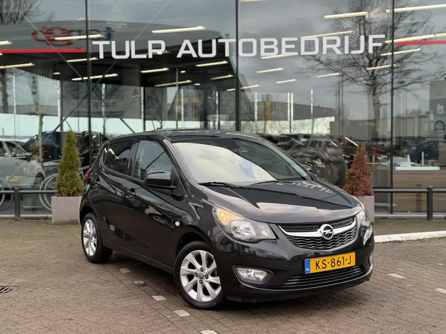 Opel Karl 1.0 ecoFLEX Edition 5drs 2016 Luxe pdc cruiseC lmv Schwarz - 2