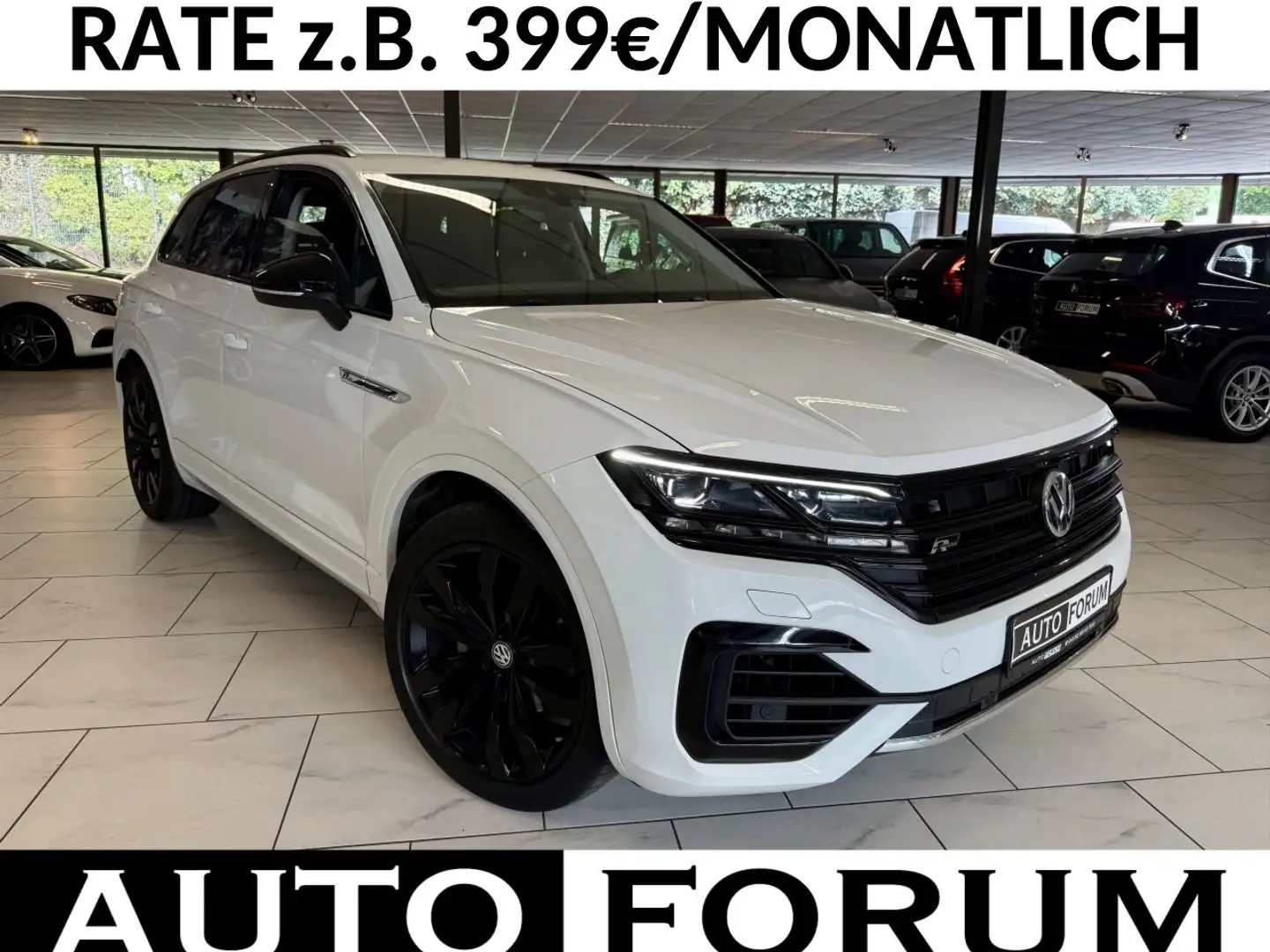 Volkswagen Touareg 3.0 TDI 4M R-LINE BLACK AHK NAVI LED STA Blanc - 1