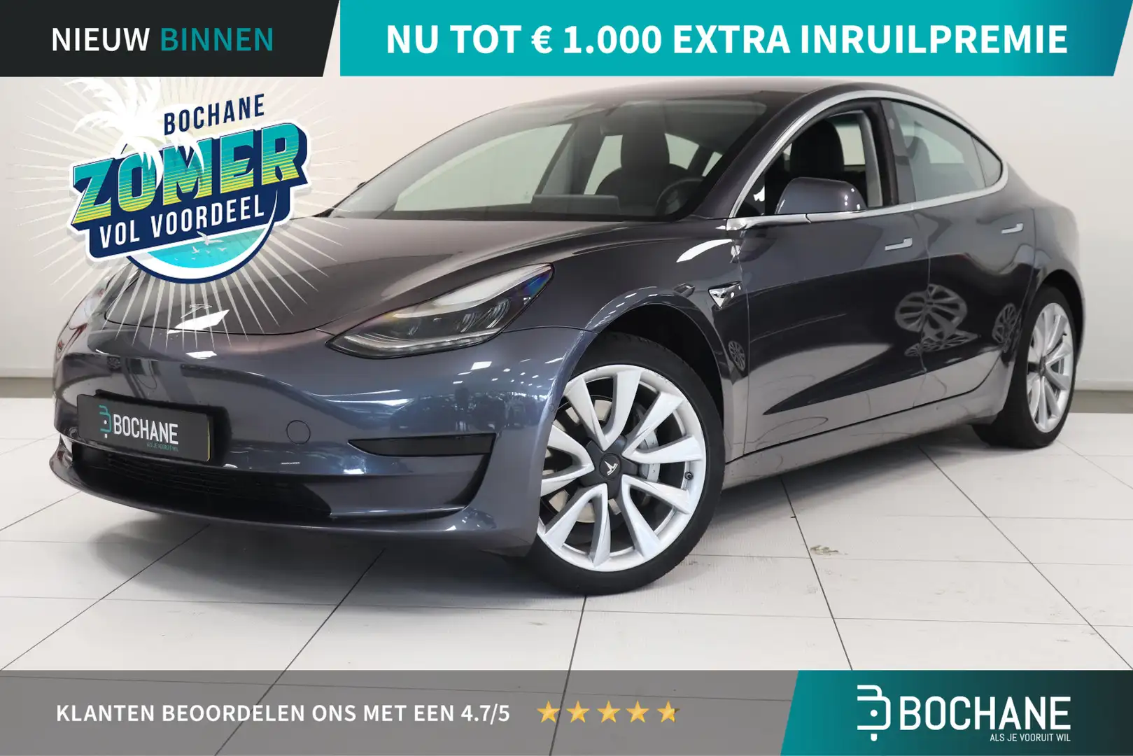 Tesla Model 3 Standard RWD Plus 60 kWh | Camera | Autopilot | Cl Grijs - 1