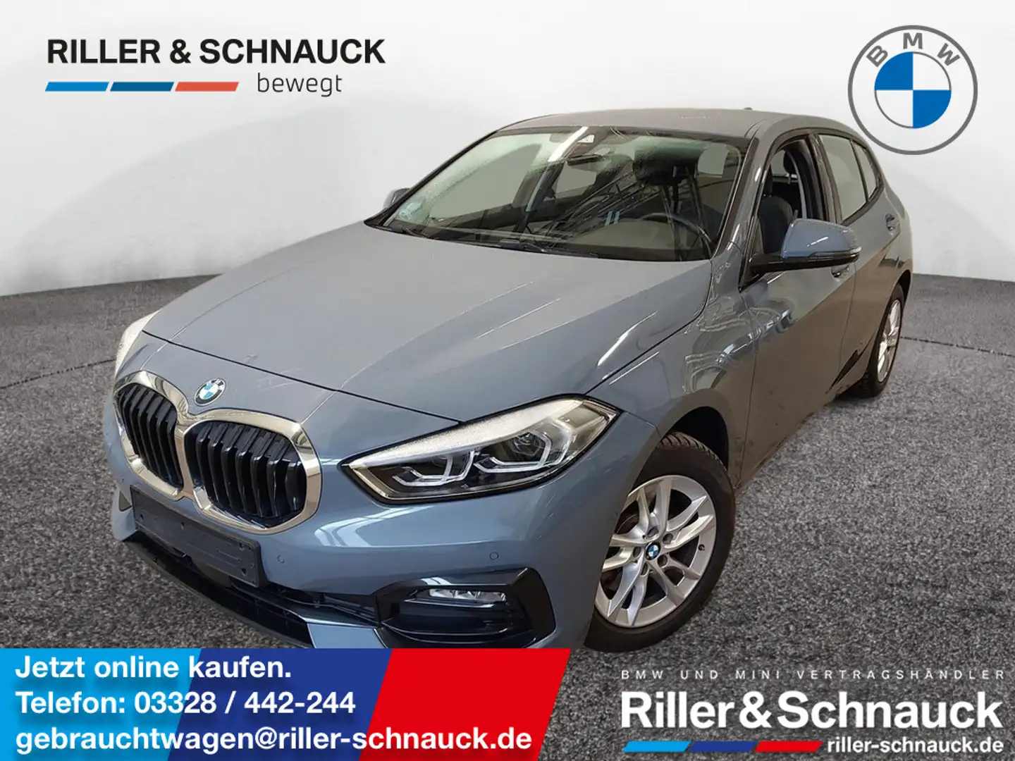 BMW 118 i Sport Line LED+KAM+SHZG+LENKRADHZG Grau - 1