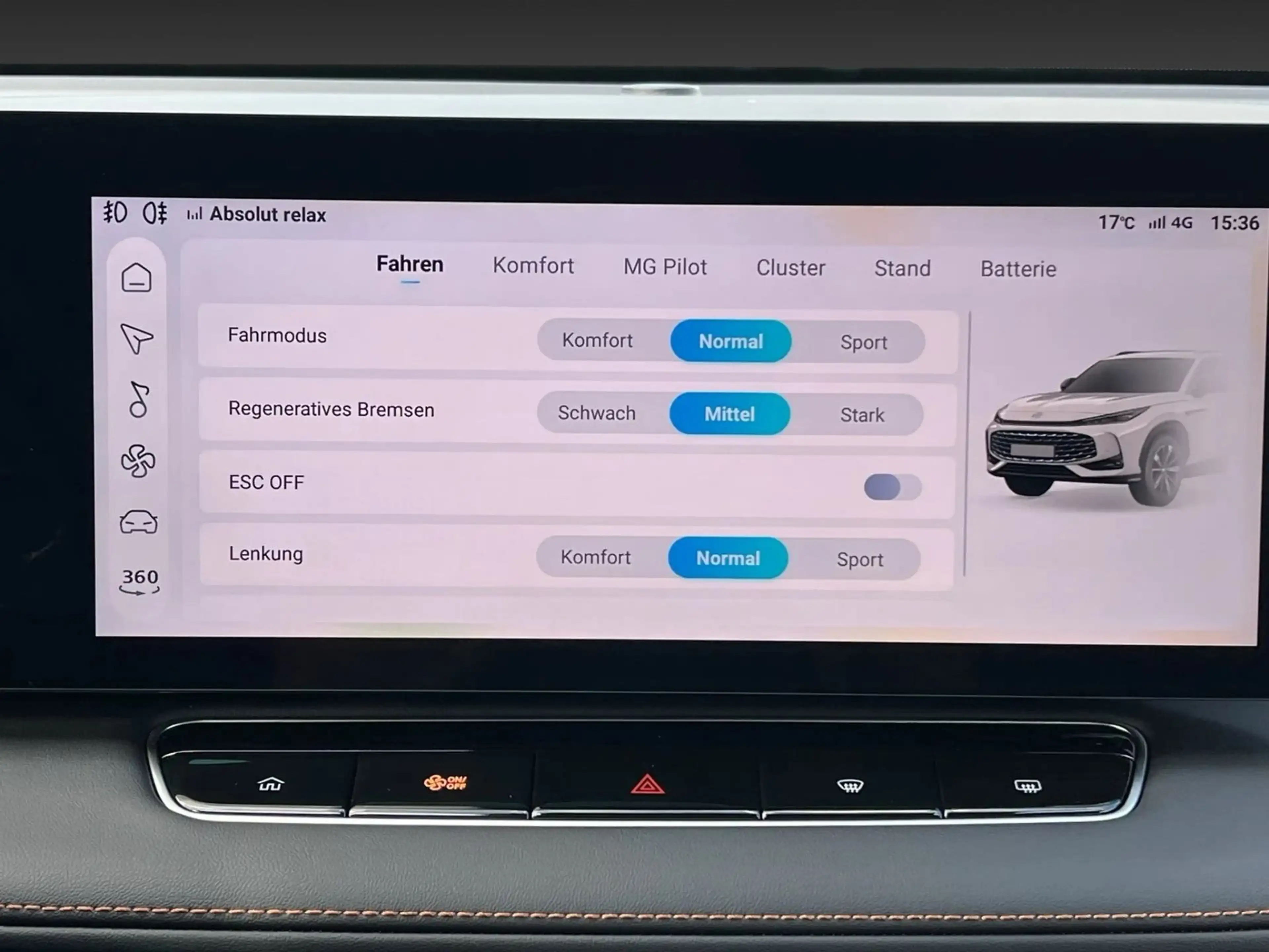 MG HS 1.5 Hybrid Luxury Navi 360 Kamera 19 Zoll Alu — photo 14