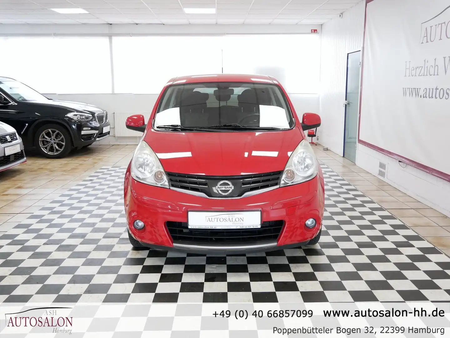 Nissan Note I-Way*2Vorb*Navi*Servicegepf*Klimaauto*Bluetooth* Rot - 2