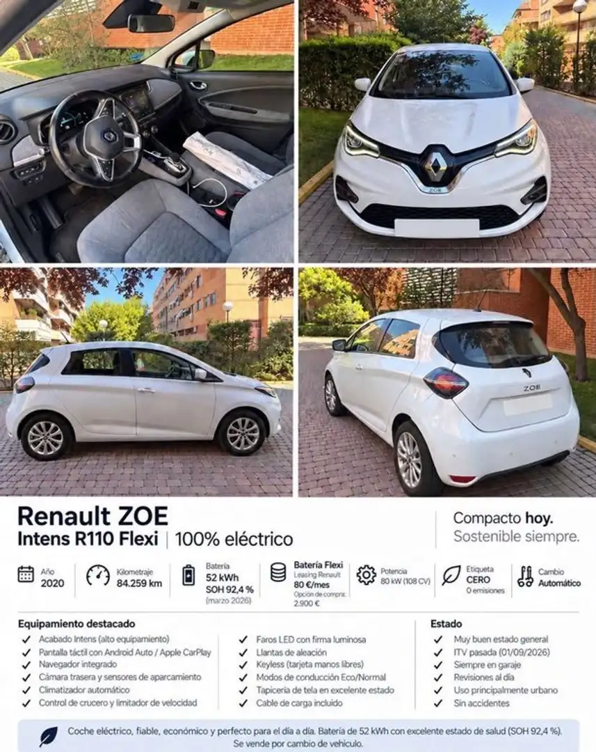 Renault ZOE Life 40 R110 80kW - 1