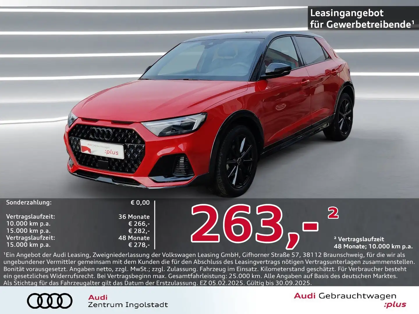 Audi A1 allstreet 30 TFSI S line LED ACC NAVI SONOS Rot - 1